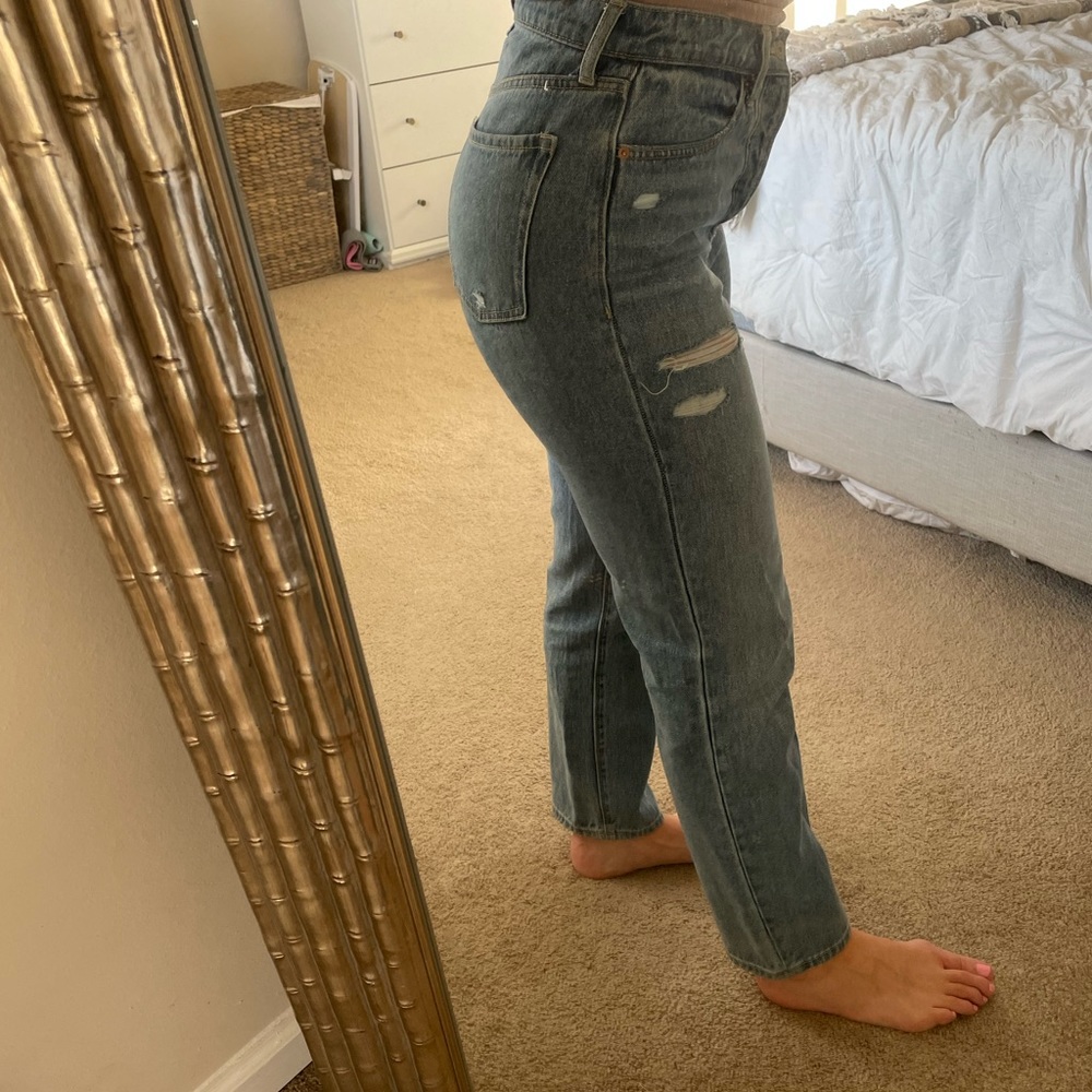 Straight leg jeans